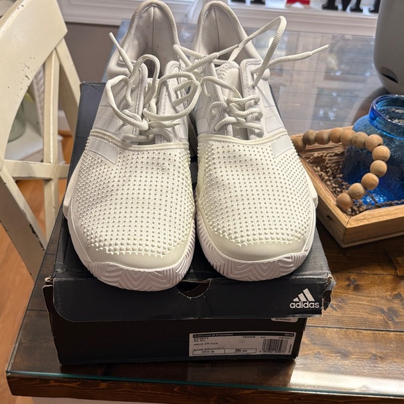 Adidas White Mesh Sneakers - Picture 1 of 4